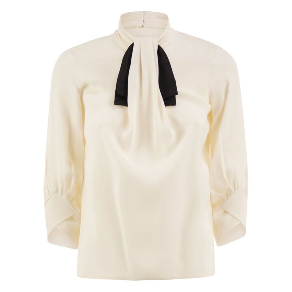 Elisabetta Franchi Women Blouse With Contrasting Bow